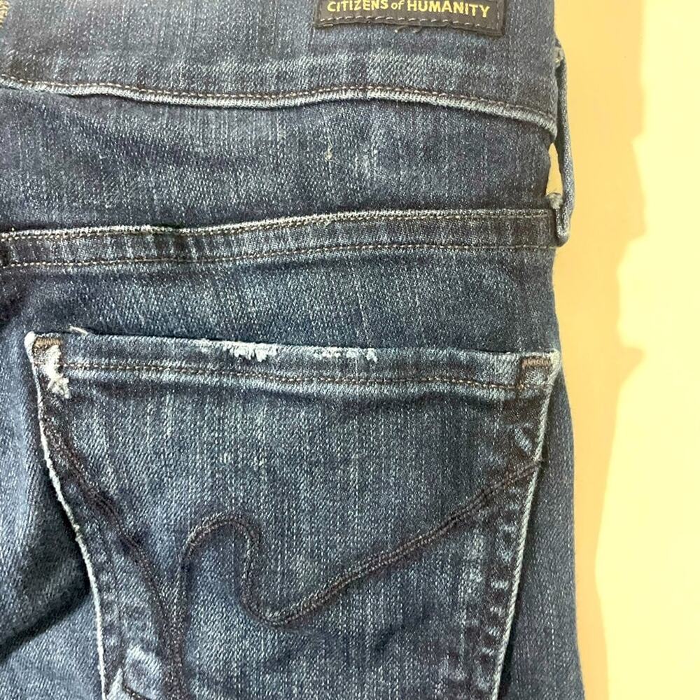 Citizens of Humanity Women’s Jeans Sz 28 CofH Distressed Dark Skinny Sz 6 - Picture 12 of 13